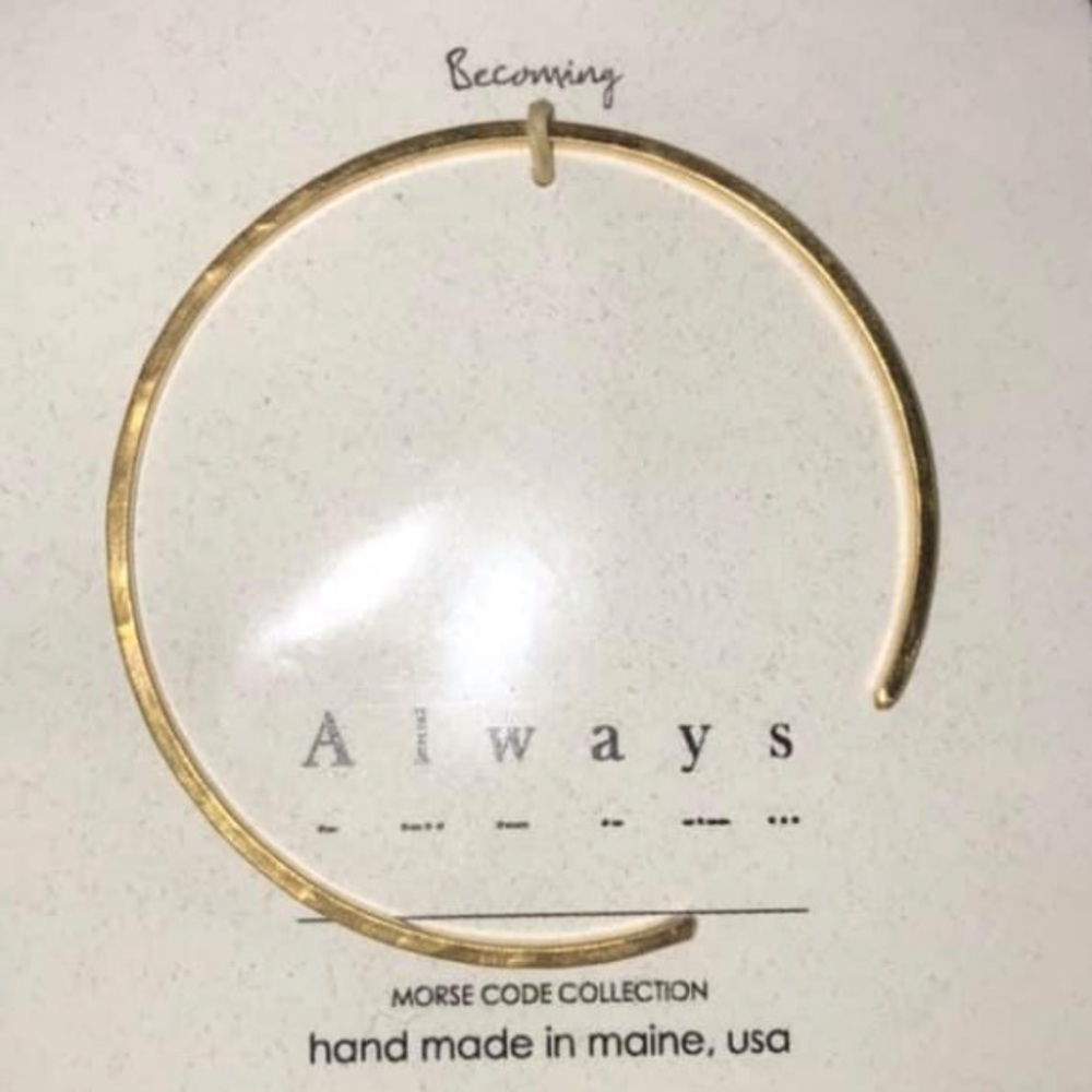 Becoming Jewelry Morse Code Cuff Bracelet